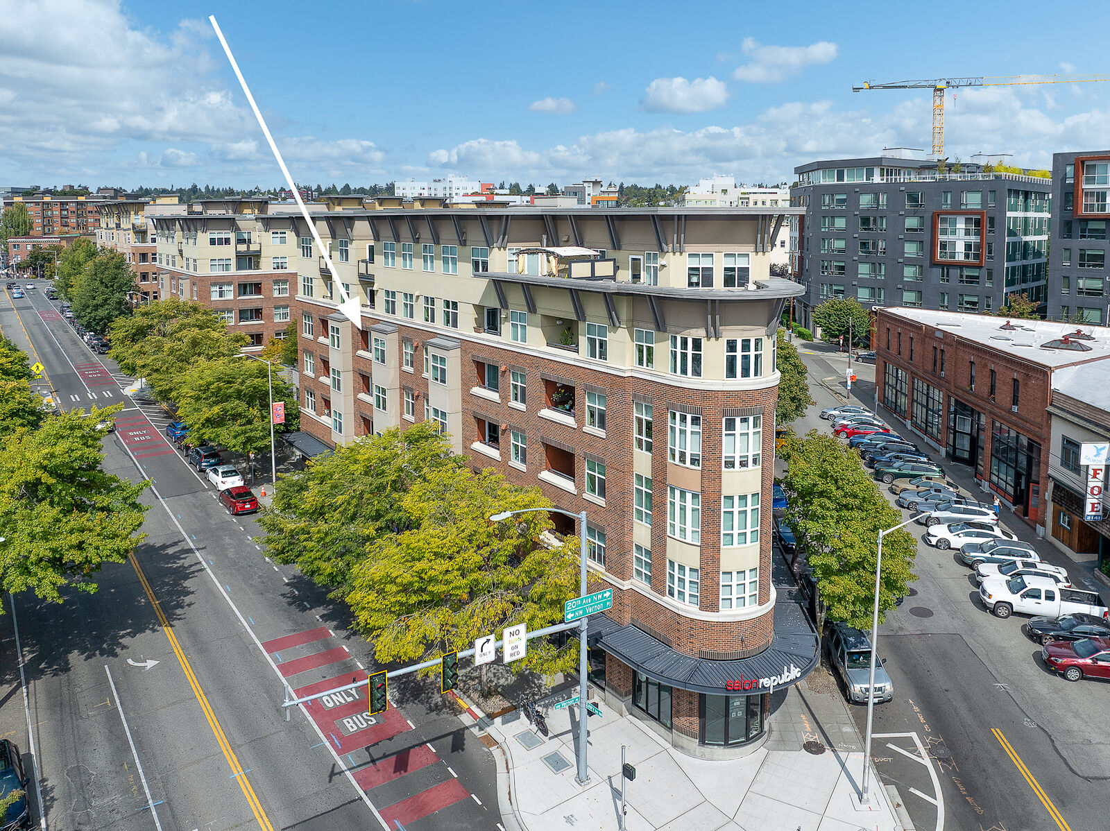Property Photo: Building and Views 5440  Leary Avenue NW 406  WA 98107 
