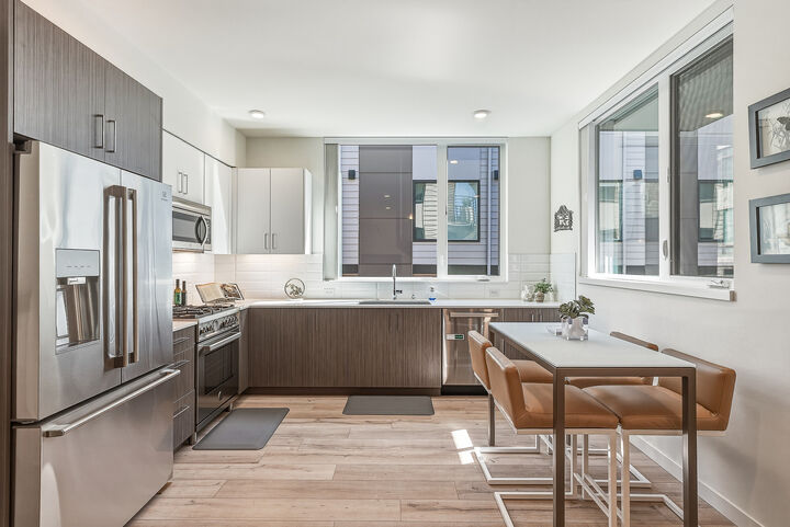 Property Photo: Living, Dining, Kitchen 6313  9th Avenue NE A  WA 98115 